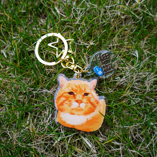Purrrr Cat Keychain