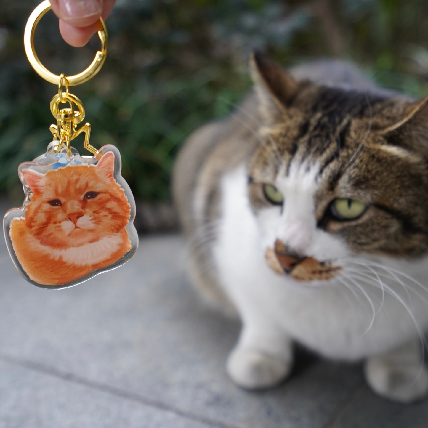 Purrrr Cat Keychain