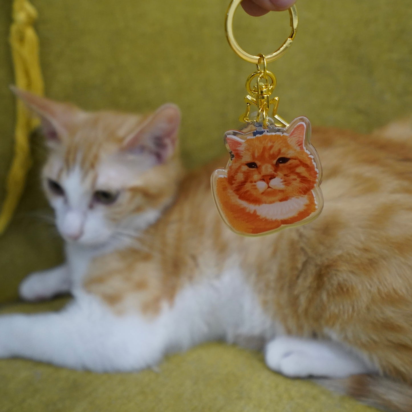 Purrrr Cat Keychain